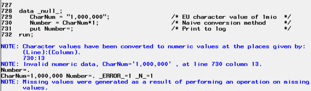 Convert from Character to Numeric in SAS – The Lazy and The Right Way