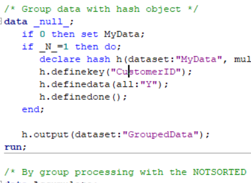 Group Variable Values With Hash Object In SAS