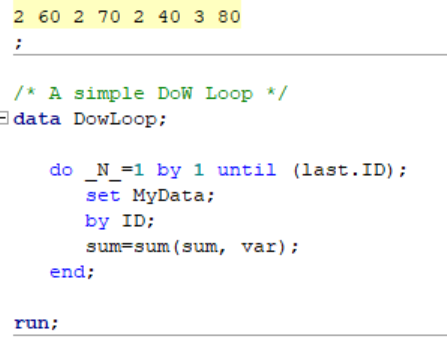 The Magic of the SAS DoW Loop by Example