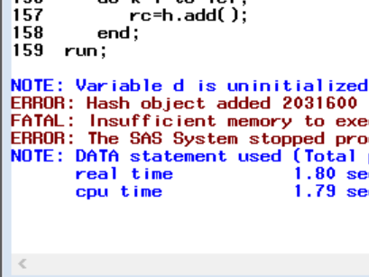 6 Reasons Why The SAS Hash Object Yields Error