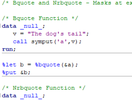 5 SAS Macro Quoting Functions You Should Know